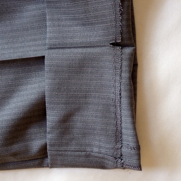 100% Wool Bowery Slim Straight Leg Pants 33R Gray Pinstripe 088009 - Picture 8 of 9